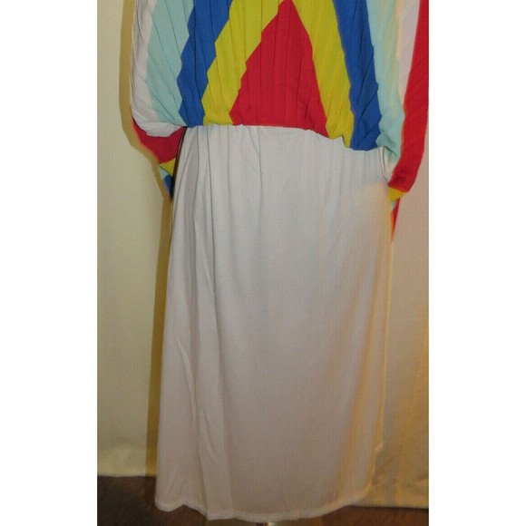 Ashley Stewart Women's Multi Striped Chiffon Midi Skirt Plus Size 26-28 - Picture 3 of 7